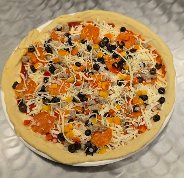 Miner's Combo Pizza.