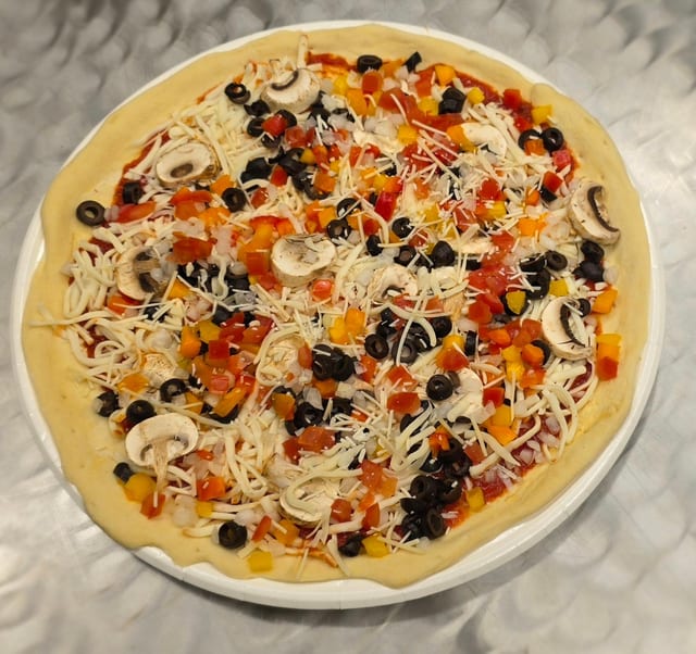 Miner's Vegetarian Pizza.
