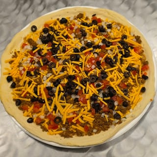 Miner's Taco Pizza